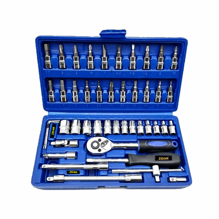 جعبه بکس زیدار مجموعه 46 عددی